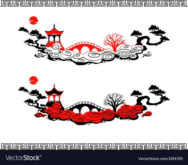 Китайские мотивы вектор