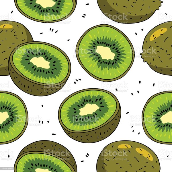 Киви бесшовные вектор