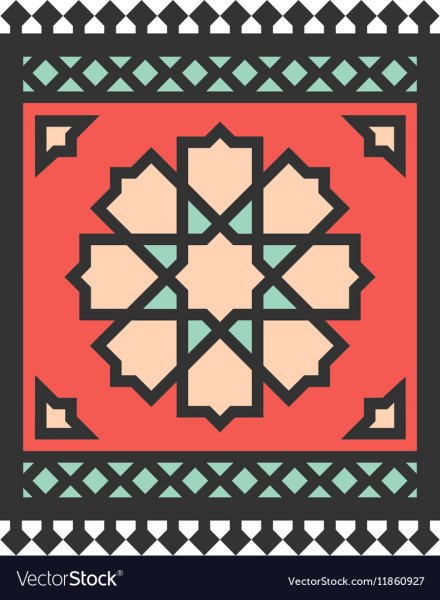 Векторная иллюстрация ковер