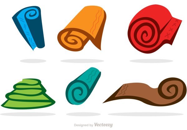 Рулон ткани вектор