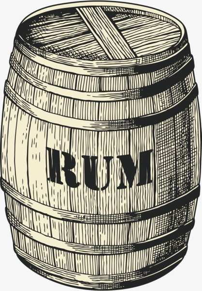 Бочка черно белый