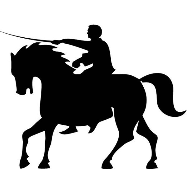 Казак силуэт