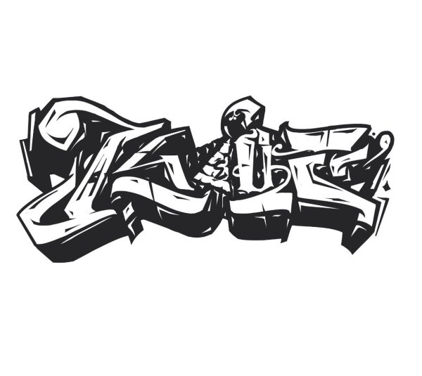 Graffiti на белом фоне