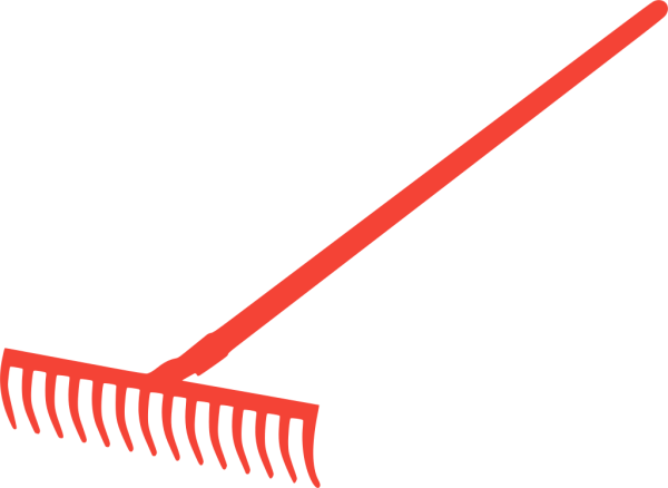 Грабли без фона