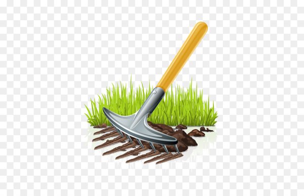 Грабли на прозрачном фоне