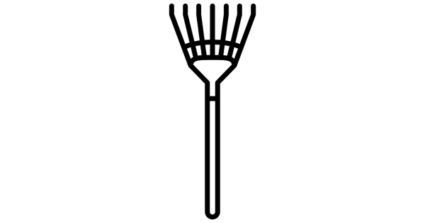 Грабли значок