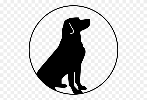 Силуэт головы лабрадора