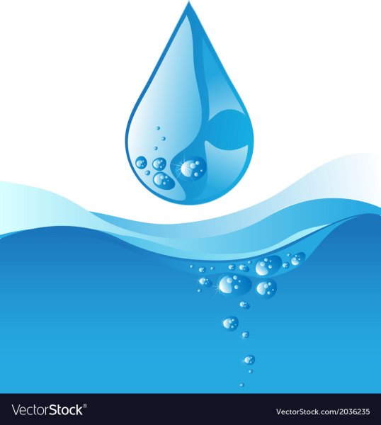 Стилизованная капля воды