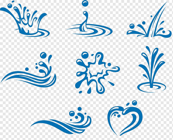 Вода векторное изображение