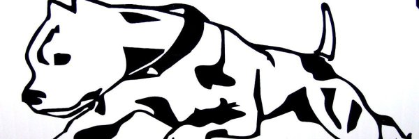 Логотип стаффордширского терьера