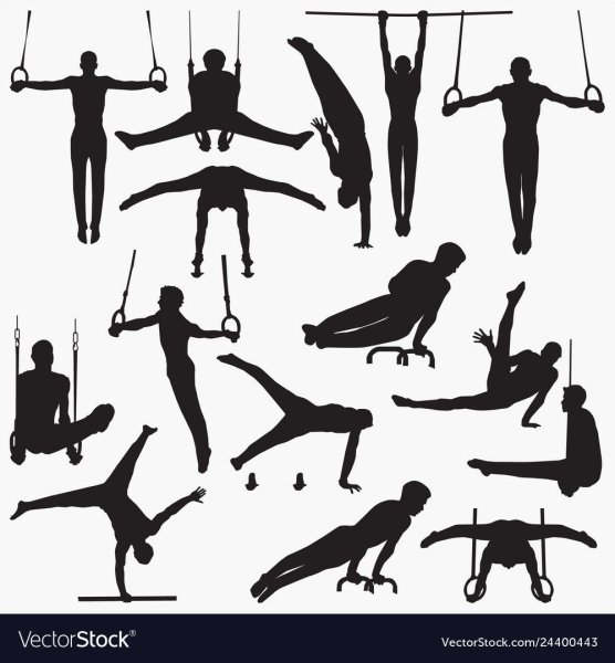 Спортивная гимнастика силуэт