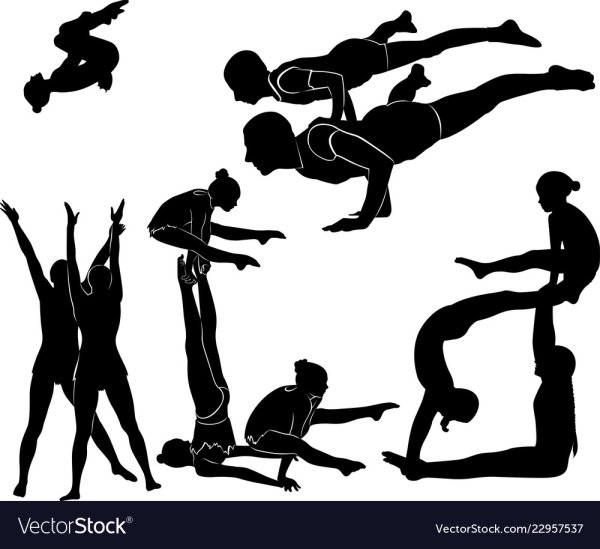 Спортивная акробатика иллюстрации