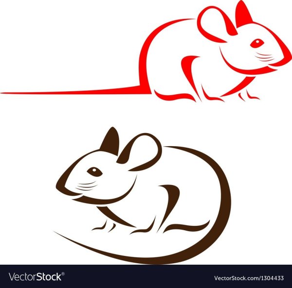 Стилизованная мышка