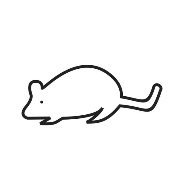 Мышка линией