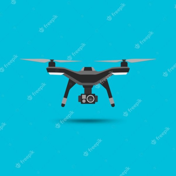 Квадрокоптер в графических рисунках