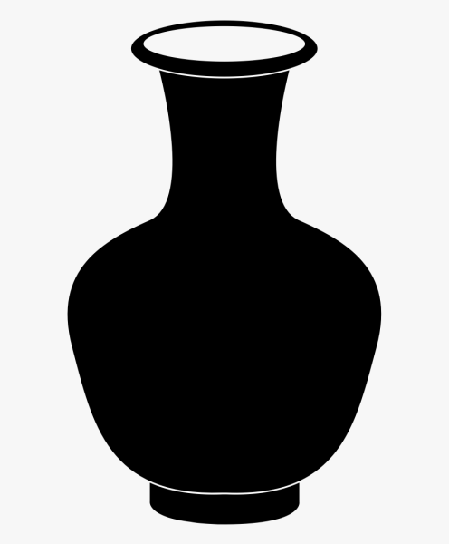 Силуэт вазы для рисования