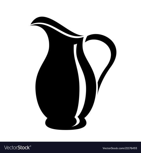 Кувшин с молоком вектор