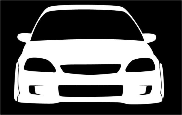 Honda Civic ek3 седан вектор