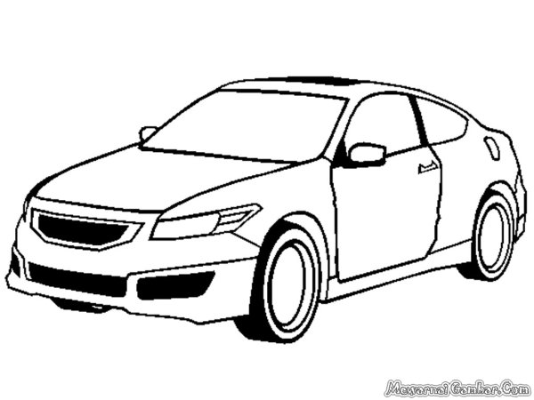 Раскраска авто Honda Accord Coupe