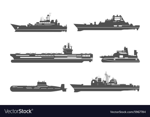 Силуэт современного корабля