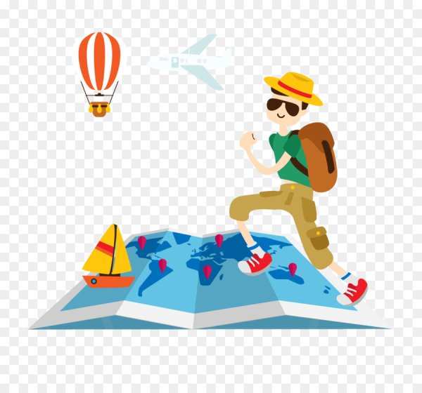 Турист силуэт