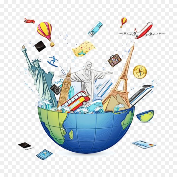 Турист без фона