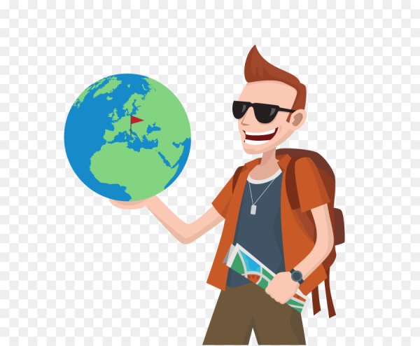 Путешествие на прозрачном фоне
