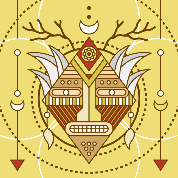 Шаманские символы вектор