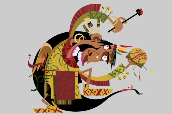 Шаманский бубен вектор