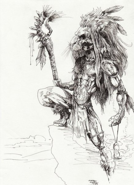 Шаман эскиз