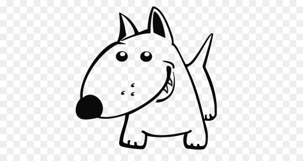 Бультерьер силуэт