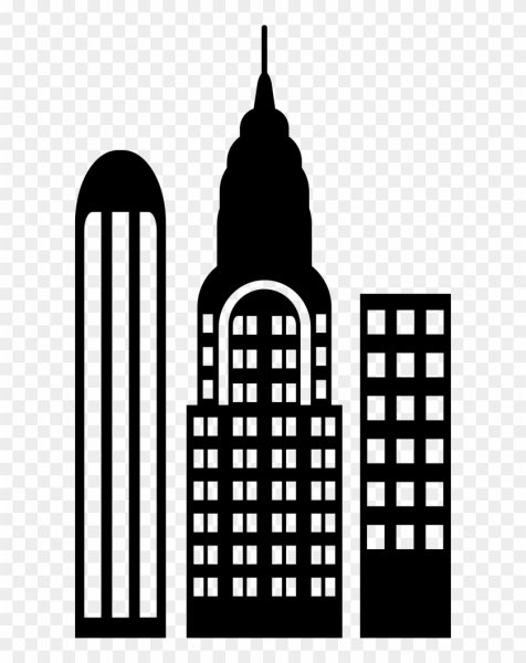 Нью Йорк небоскребы силуэт