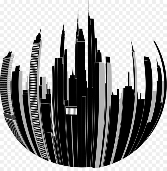 Очертания небоскребов