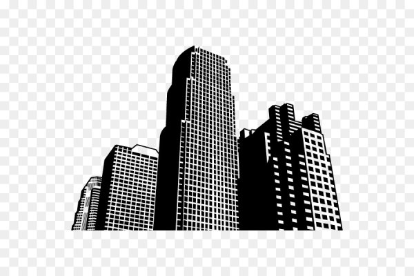 Силуэт небоскребов