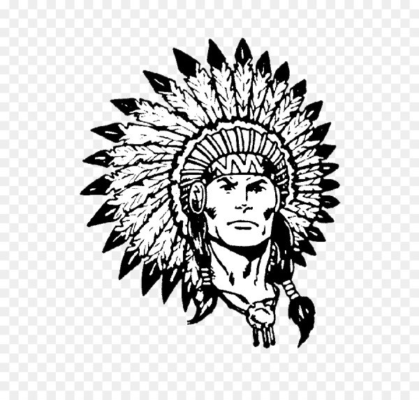 Индеец рисунок