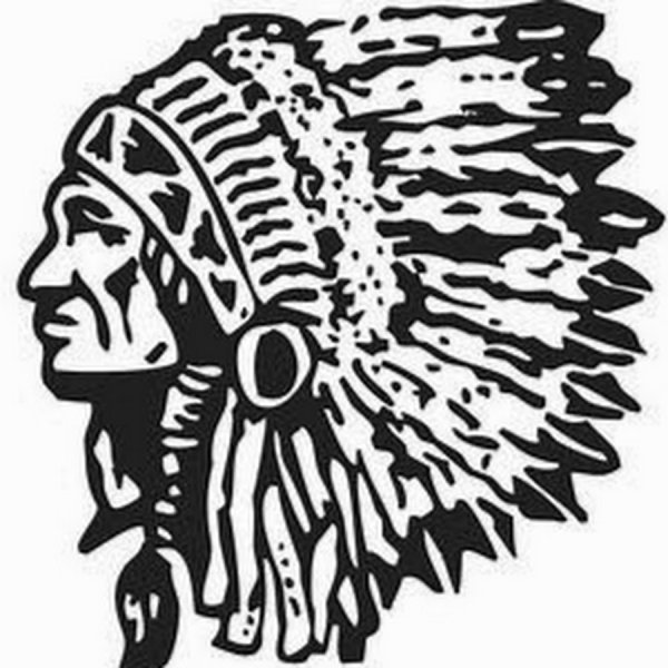 Трафарет индейца