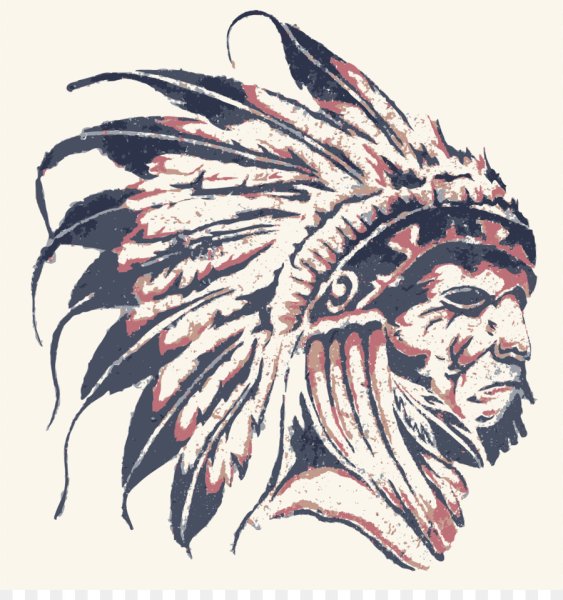 Голова индейца