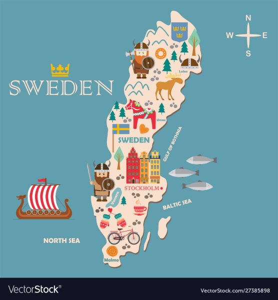 Швеция рисунок