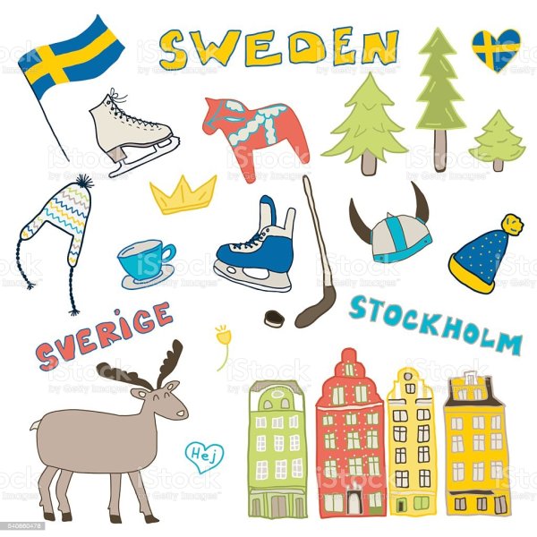 Швеция рисунок
