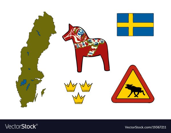 Шведы национальные костюмы вектор