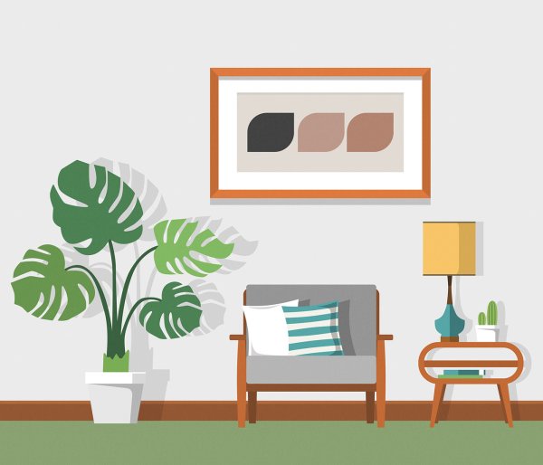 Векторные изображения интерьера