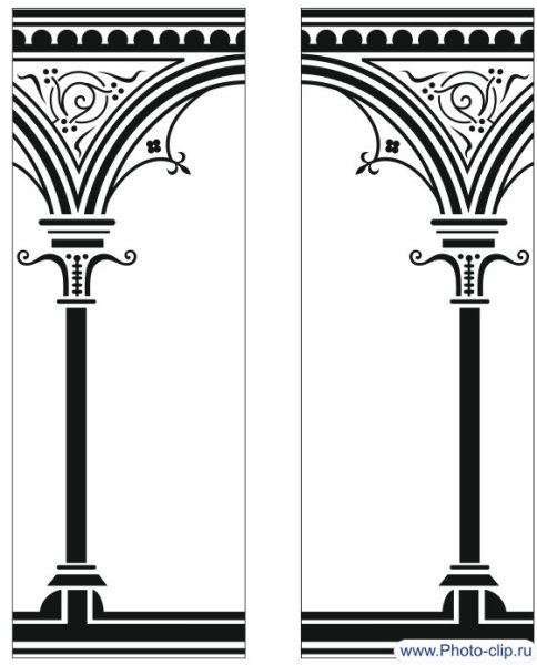 Арка трафарет