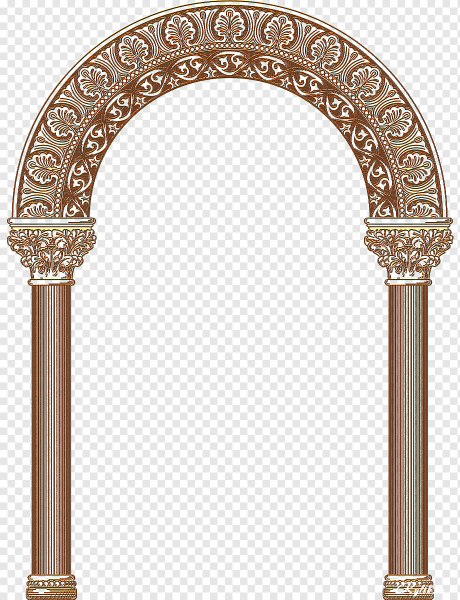 Арка с колоннами вектор