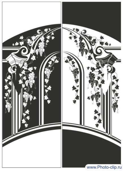 Арки черно-белые