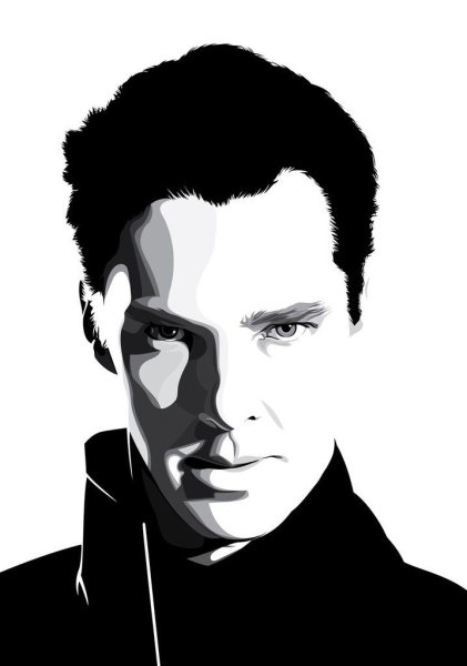 Бенедикт Камбербэтч силуэт