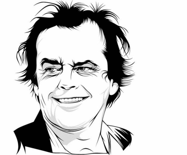 Джек Николсон портрет