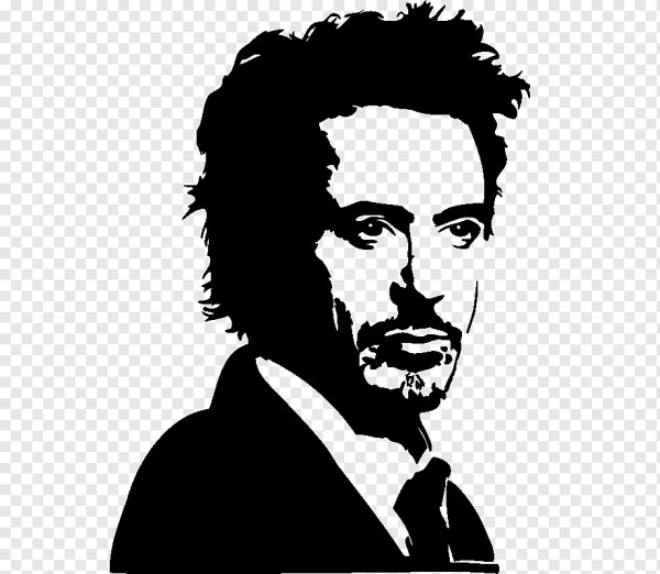 Robert Downey Jr Black and White