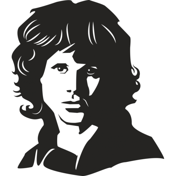 Джим Моррисон силуэт
