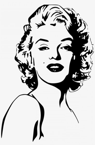 Мэрилин Монро монохром