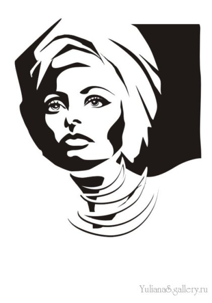 Трафаретный портрет